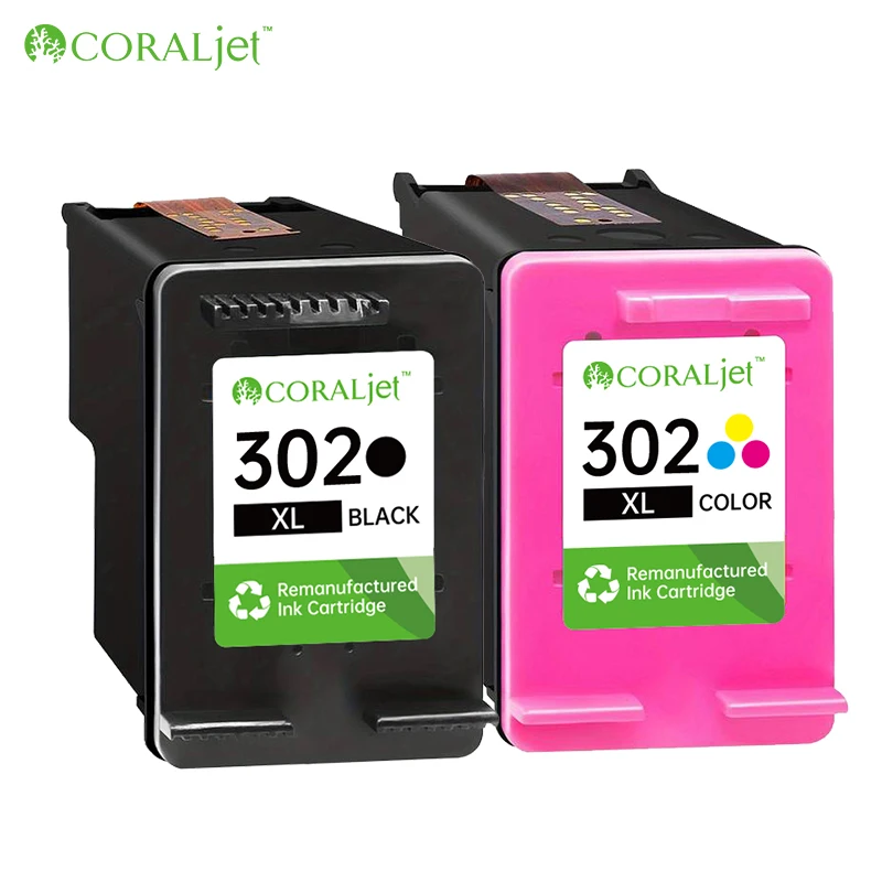 CORALjet 302 302xl чернильный картридж совместимый HP воспроизводства чернильного картриджа цвета и черного для 1110 принтера Deskjet