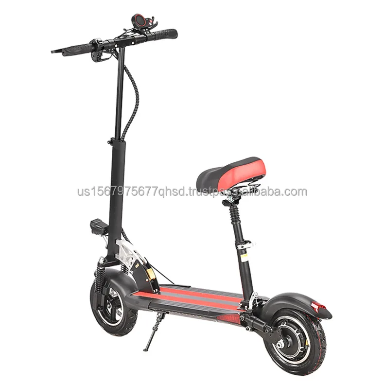 USA Warehouse 10 Inch 60V 15ah 800W Folding Scooter 45-50km/h with Turn Signals with Seat Adults Electric Scooter