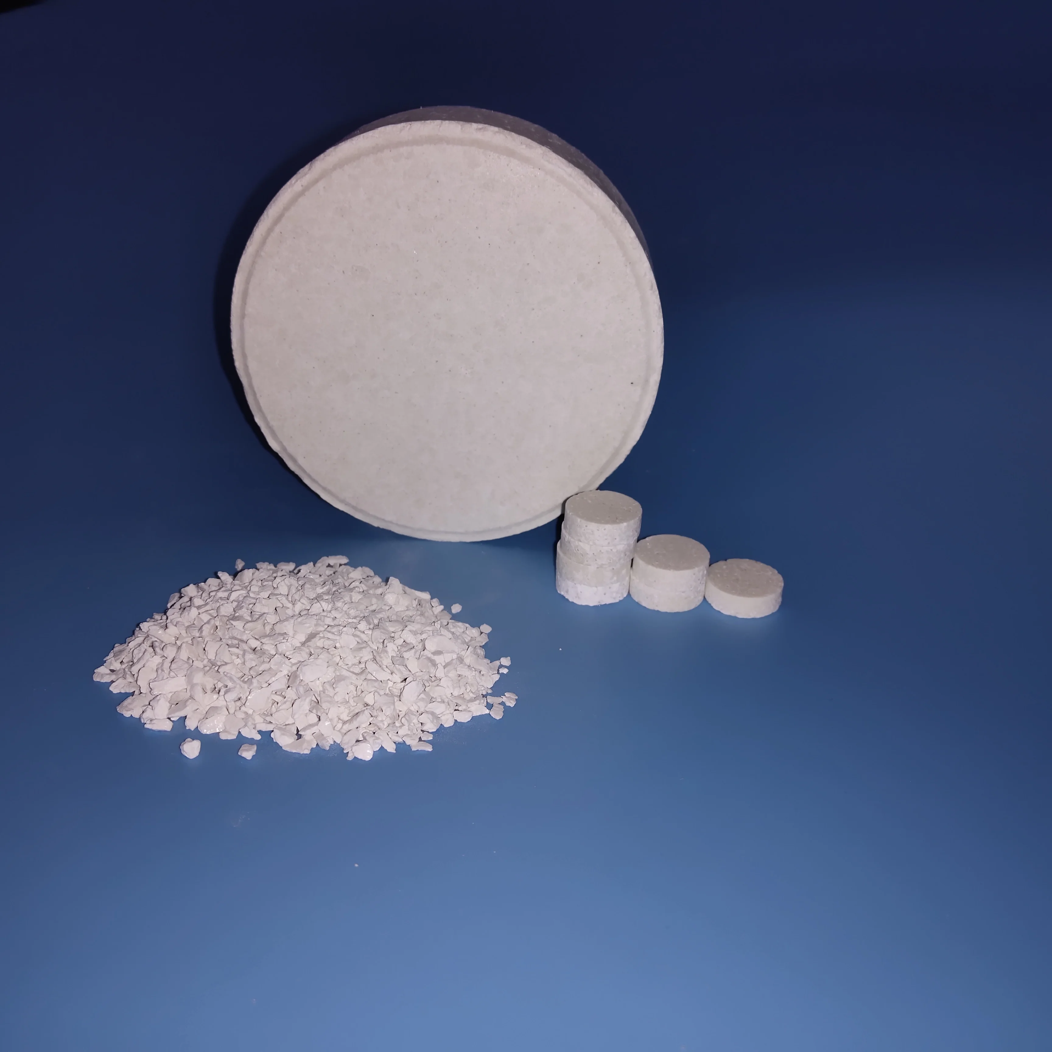 Calcium hypochlorite 65%-70% tablets +calcium hypochlorite manufacture ability 45000 tons per year