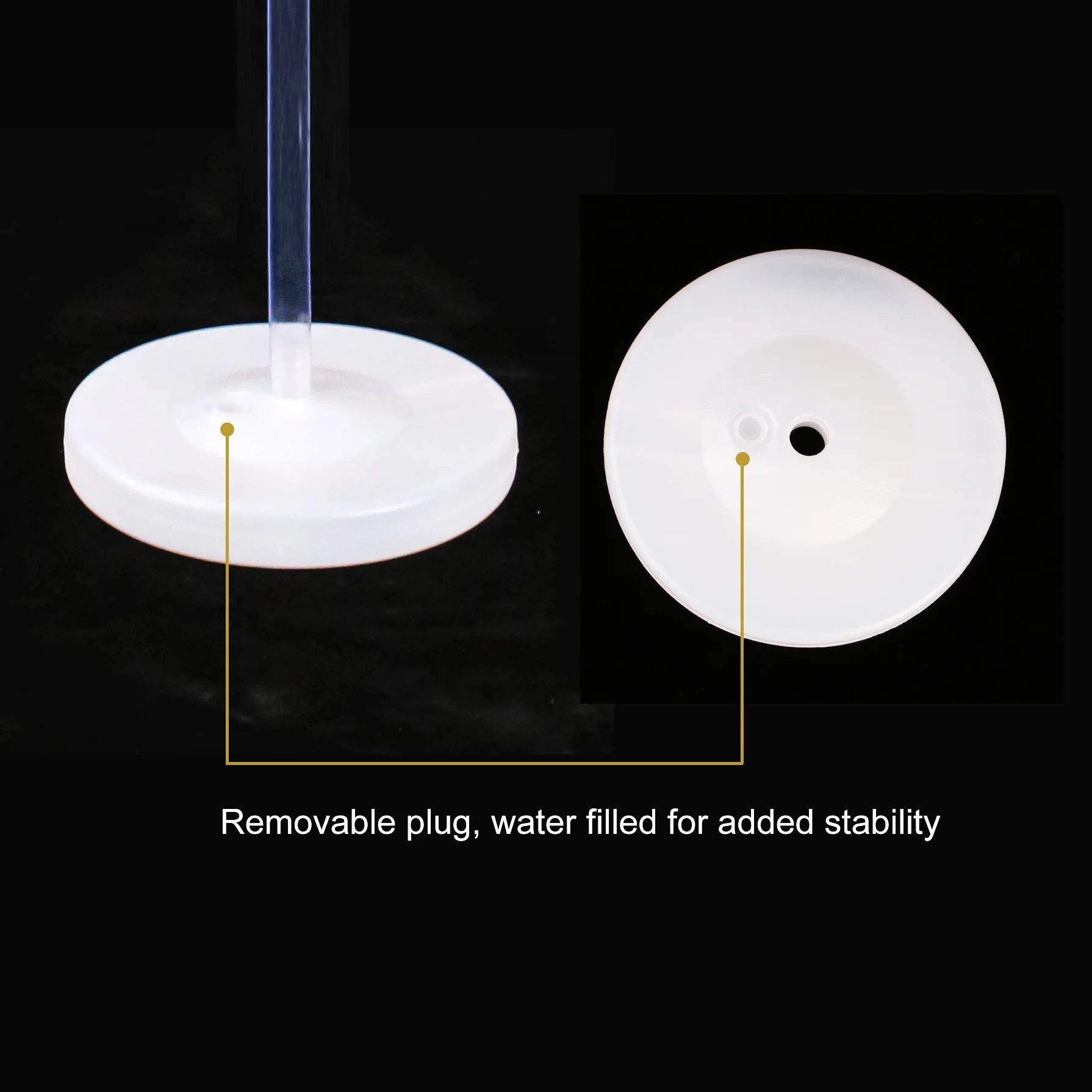 19 balls Plastic Clear Bases with Sticks Table Balloon Stand for Birthday Party decoration Reusable Clear Balloon Holder