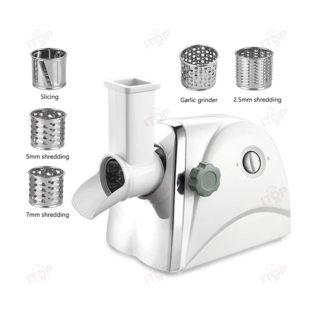 Multi Purpose Electric Food Vegetable Grater Slicer Potato Cheese Grater Kitchen Rotary Tabletop Drum Grater