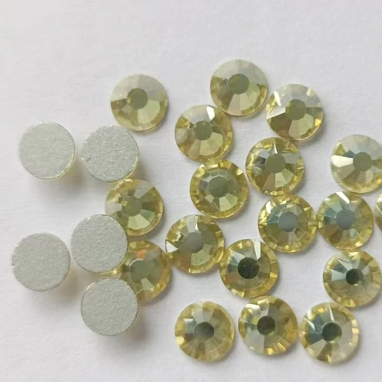 sparkling  topaz glass rhinestones for nails ,garment accessories
