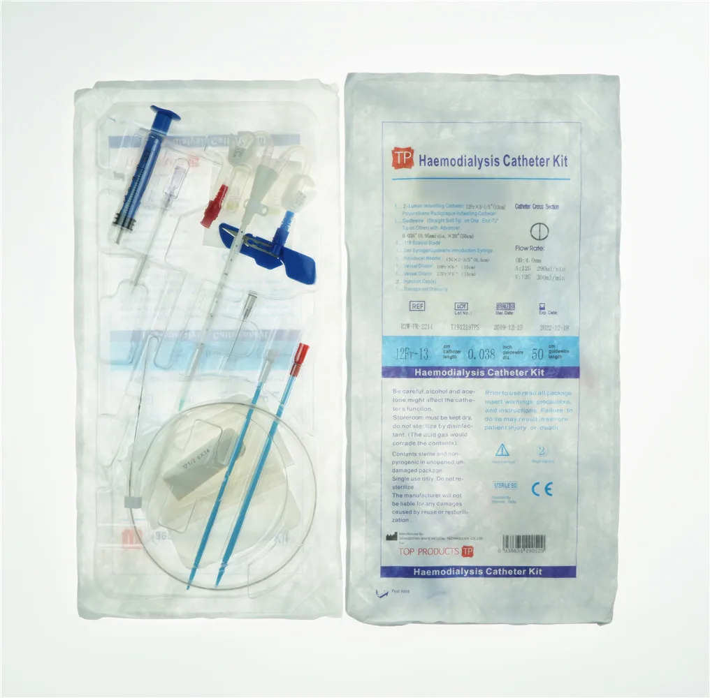 Высокое качество Одноразовый медицинский перевязочный материал катетер для гемодиализа наборы Аксессуары очистки