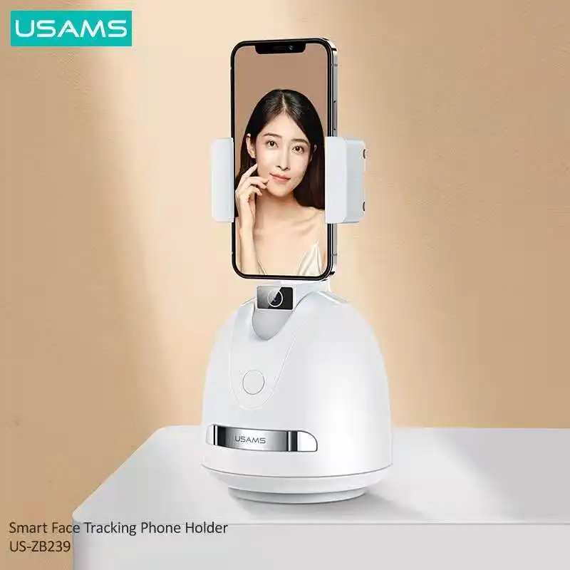 USAMS 2021 Hot Sale Lazy Smart Auto Face Tracking Shooting Object Camera Rechargeable Video Record Phone