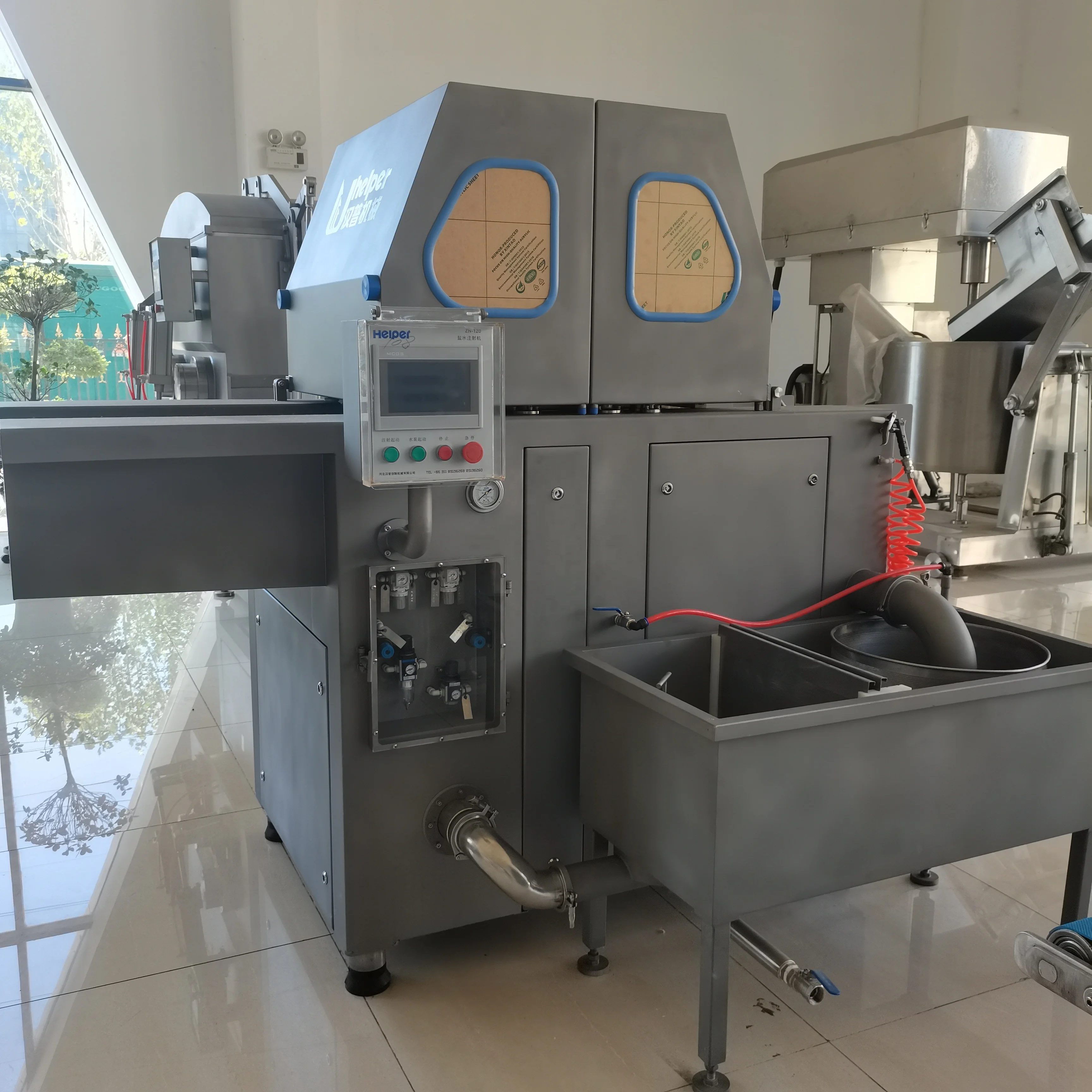 Pork Meat Marinade Injector Processing Commercial Salt Brine Injecting Machine