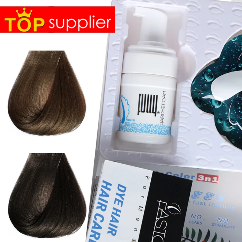 TOP Supplier Professional OEM Factory FULLY Black Hair Dye Shampoo Easy Coloring