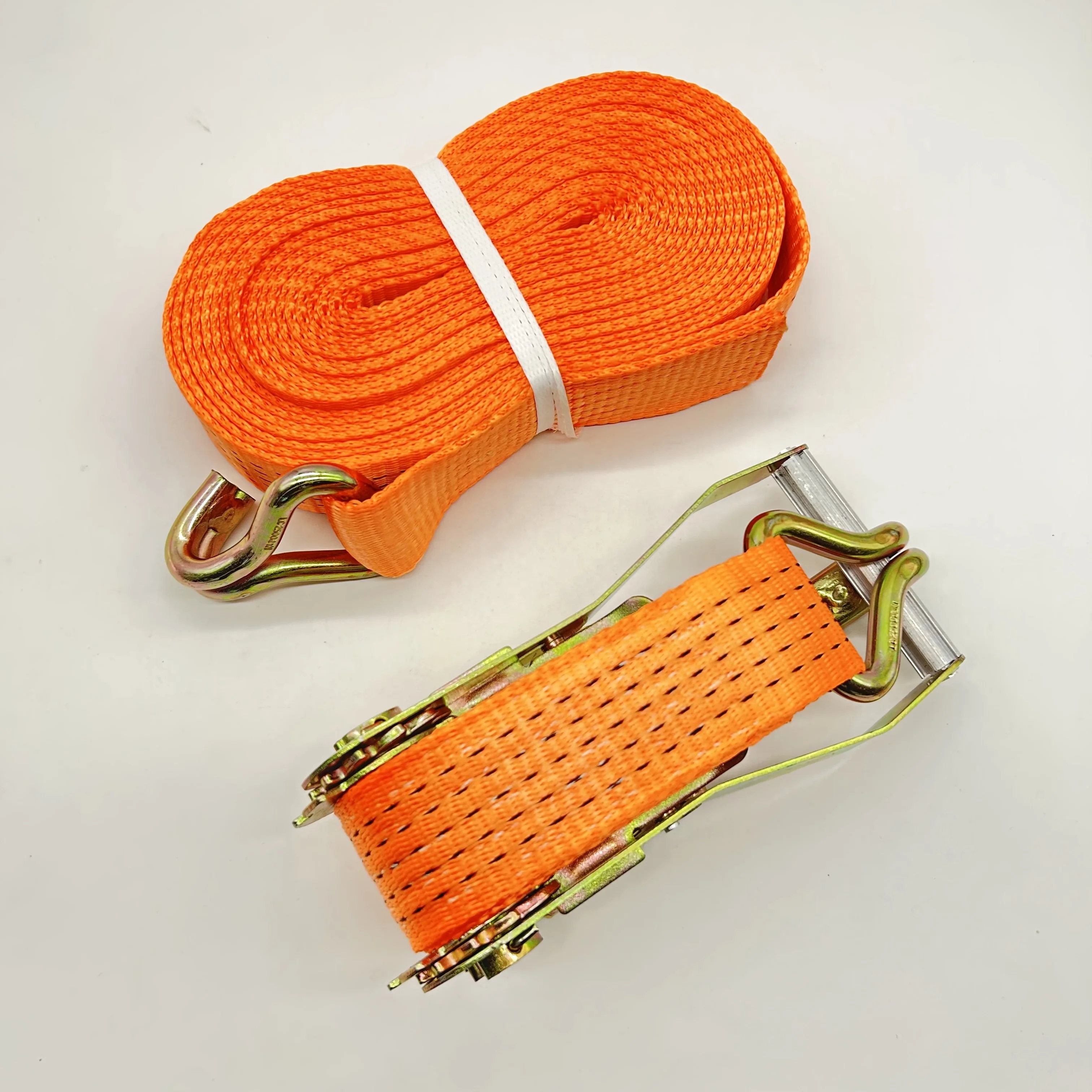 50mm 10m Tuv Sleepkabel,Trekhaak Band 4 Ton,Ratchet Touw Geel Auto Tow Strap