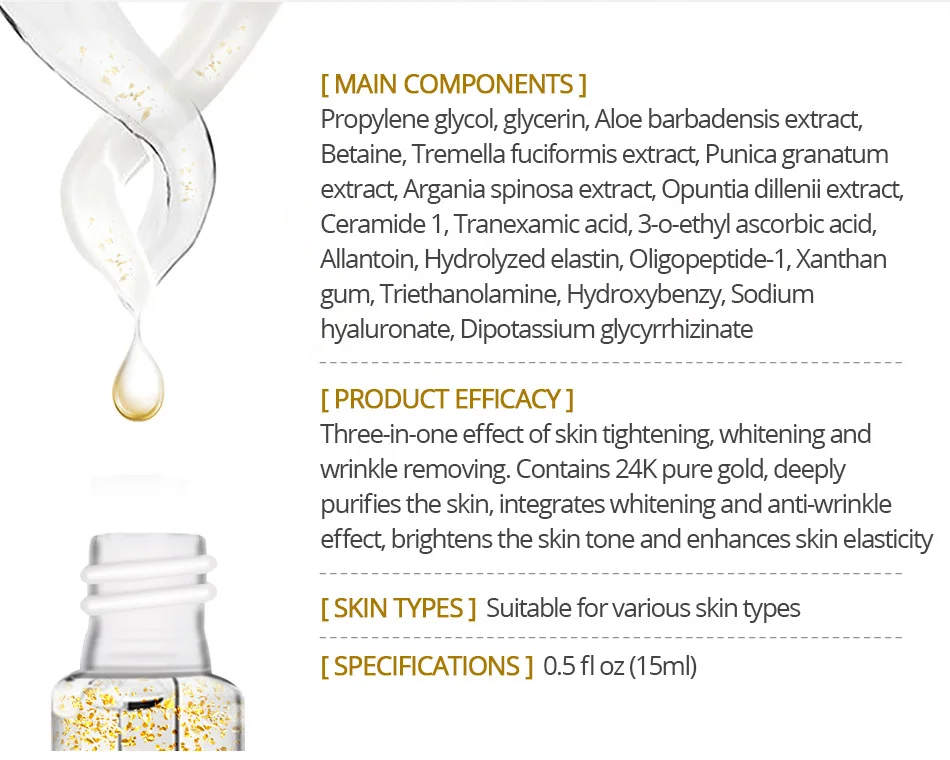 
24k advance goldzan ampoule serum collagen anti wrinkle serum anti aging hydrating 