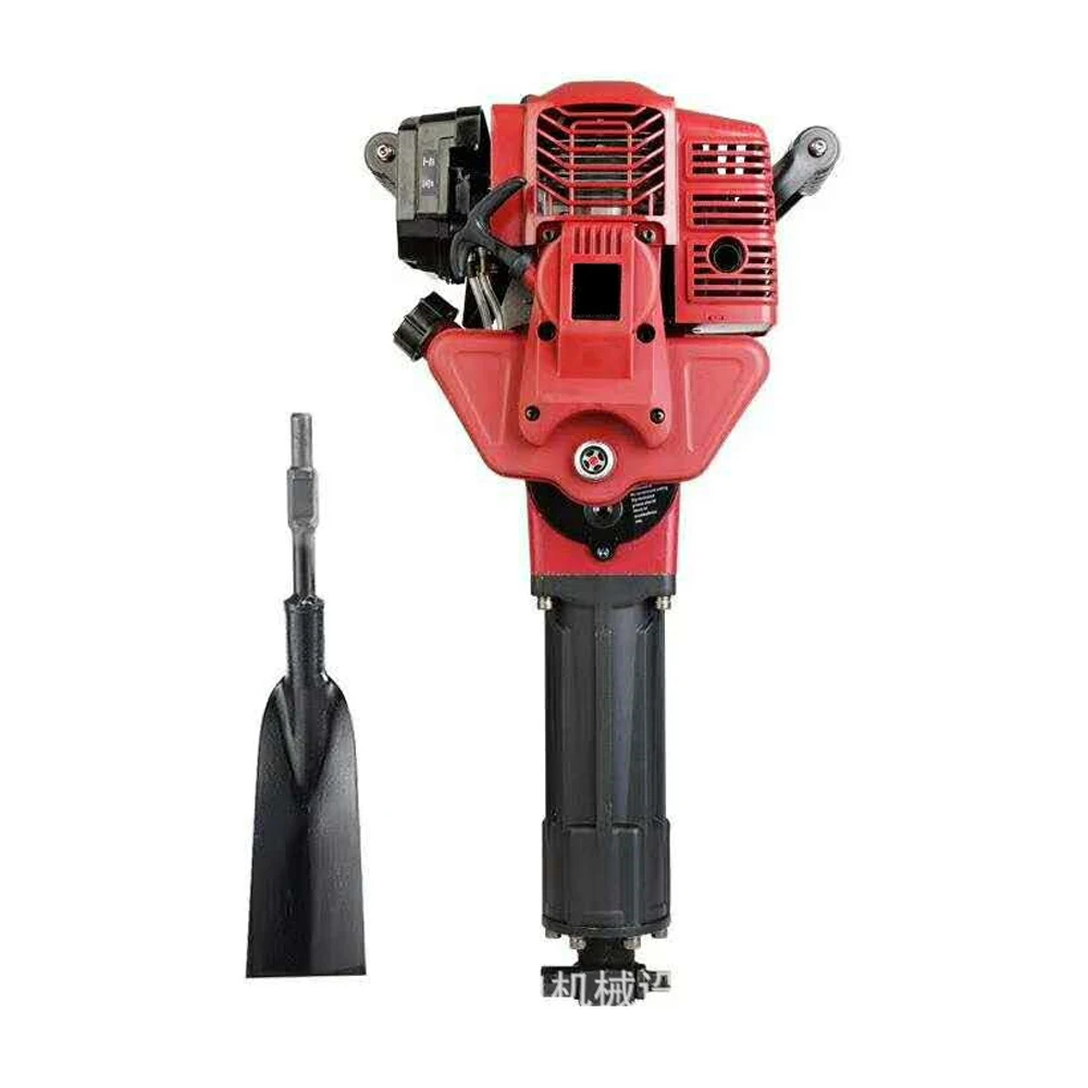 Portable Multi-functional 4 Stroke Petrol Tree Digger Gasoline Tamper Gas Powered Jack Hammer with Nine Working Tools