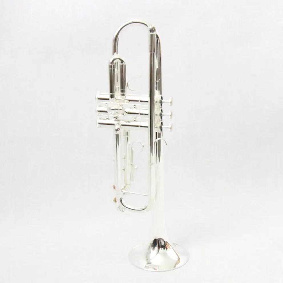 
OEM Stainless Steel Valve Sliver Plate gold lacquered brass trumpet trumpet musical instruments 