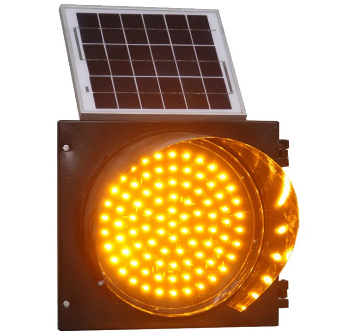 Long Lasting Solar Traffic Light,Traffic Solar Yellow Flashing Light
