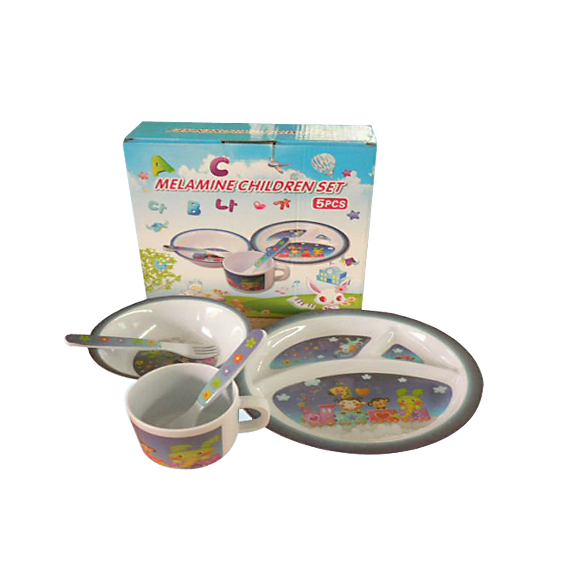 Kids melamine tableware