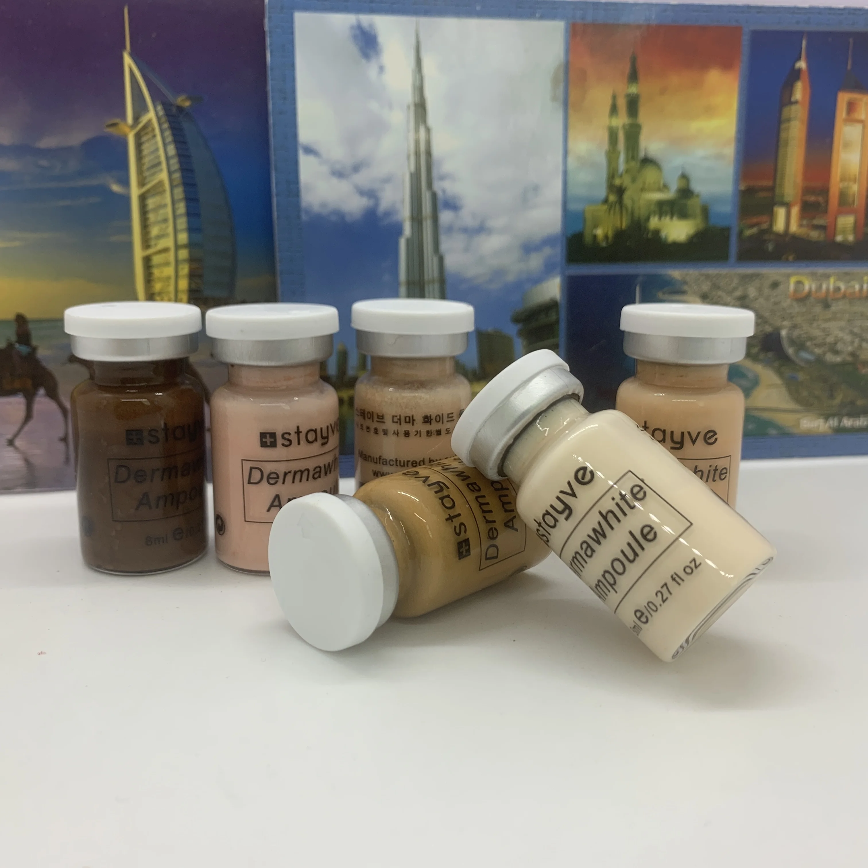 korean derma pen serum kit 8ml x 12 vials stayve bb cream glow white meso serum foundation skin booster kit