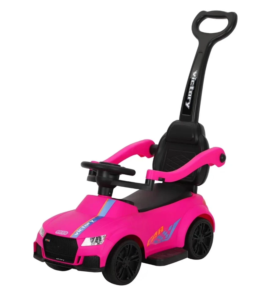 mini model ride on car with push bar