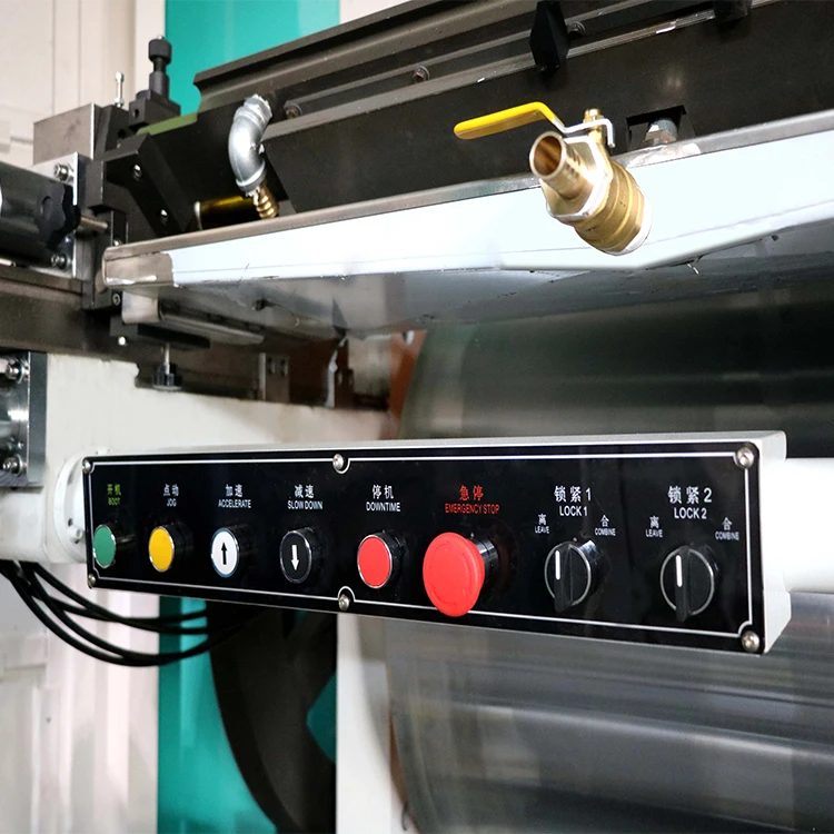 4+4 Color Double Side PE Woven Sack Flexo Printing Machine