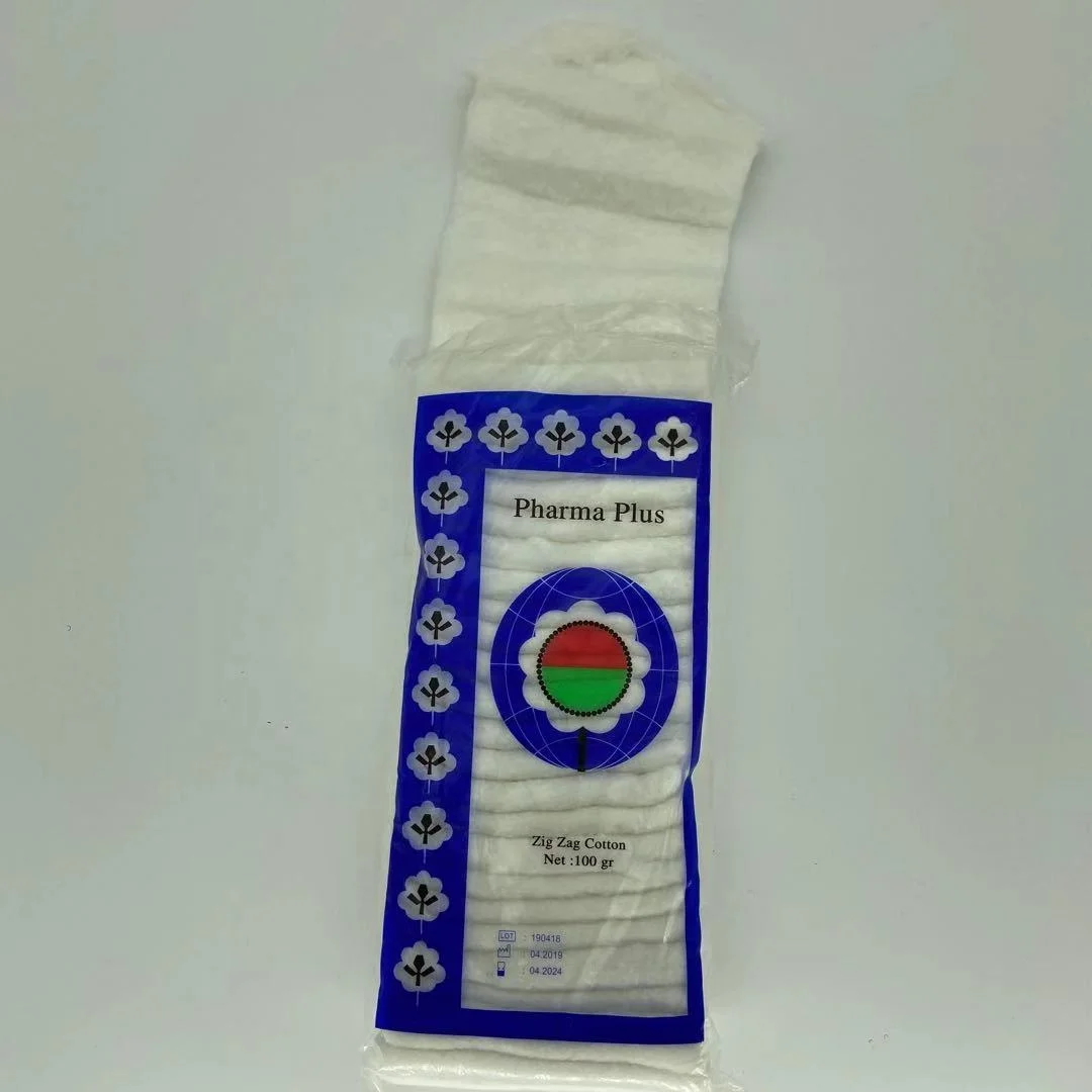 100% Cotton Naturally Softness and Absorbent Zig-Zag Cotton