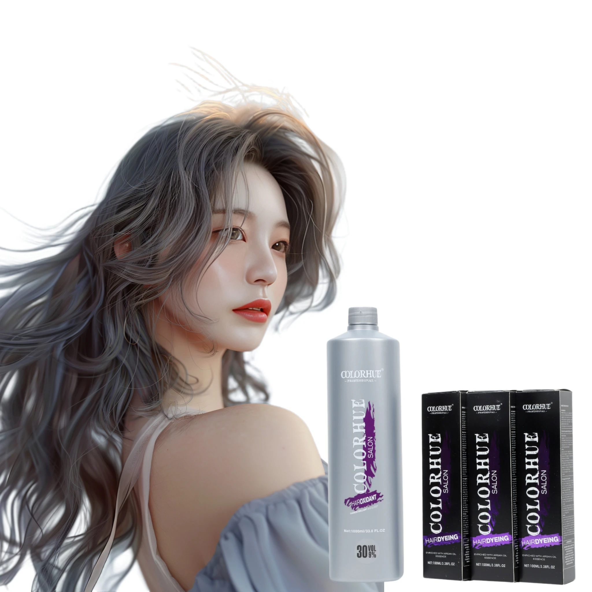 Private Label Natural Long Lasting Hair Dye Professional Red Women Hair Dye Color Cream for Salon Beauty