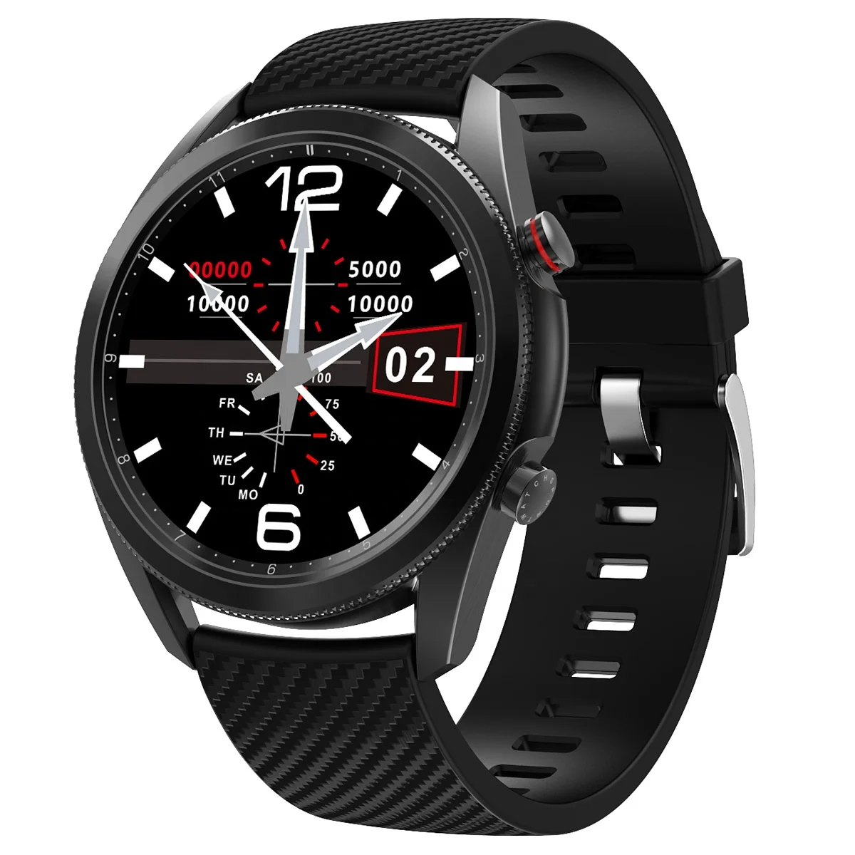 Dropshipping Smartwatch IP67 Waterproof Heart Rate Monitoring Android IOS Round Shape Fitness Sport DT91 Smart Watch