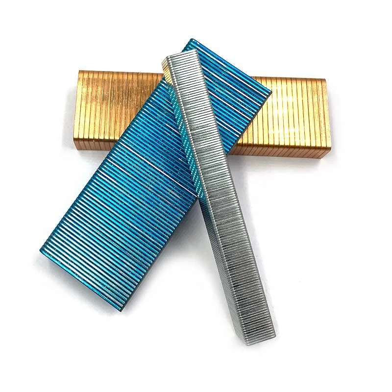 14mm Zinc Brass Plated Galvanized Steel Staples
