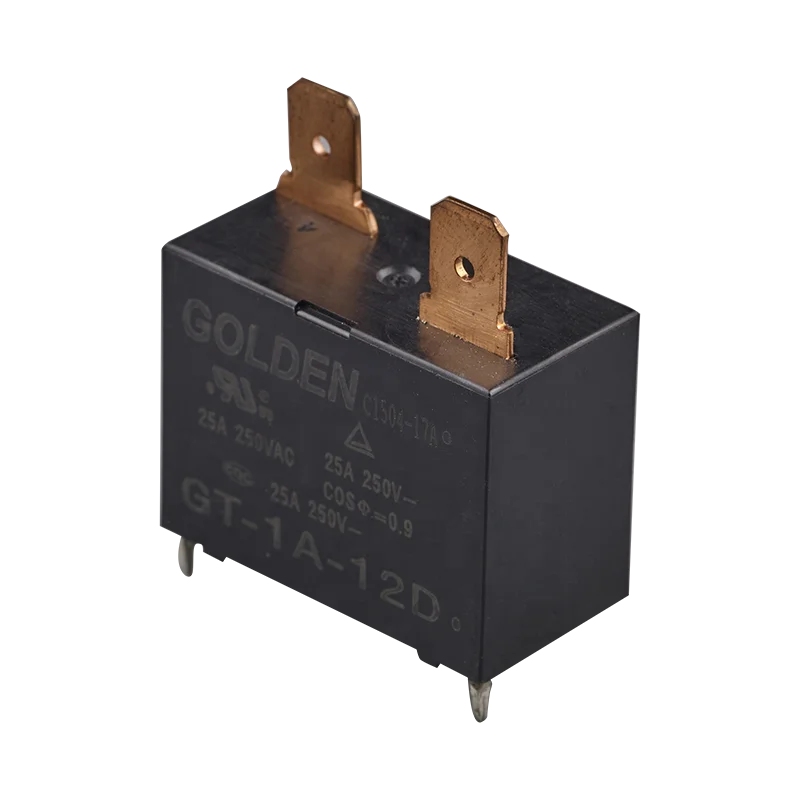 25A реле 12v GT-1A-12D SPNO Подключаемый модуль мини-разъем питания с 4 Пина 0,9 Вт Электромагнитная крест 102F Золотой Бренд