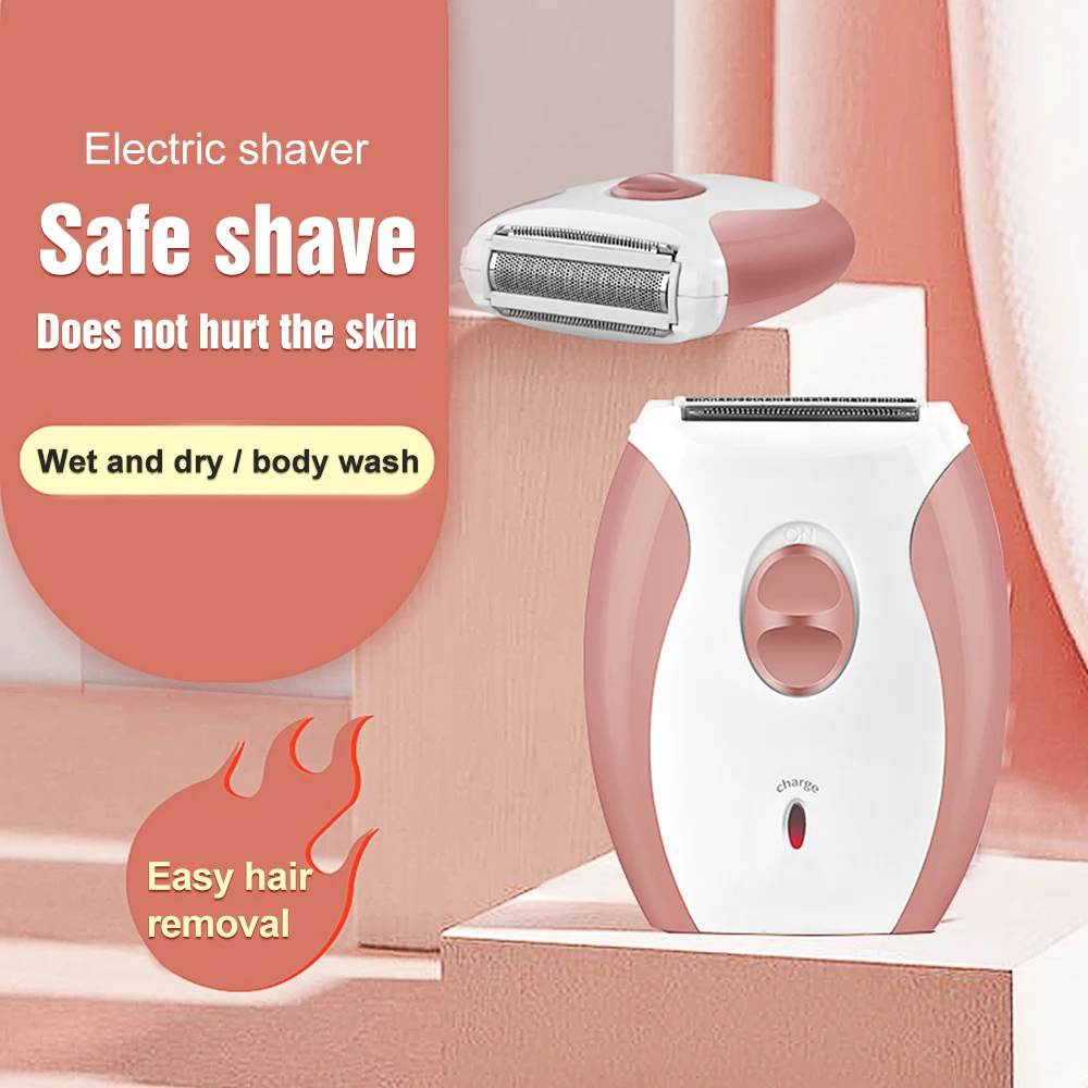 Depilatory Women Epilator USB Electric Shaver Bikini Shaving Razor Hair Removal Trimmer 1 Piece Customized Logo Color Box CN;ZHE