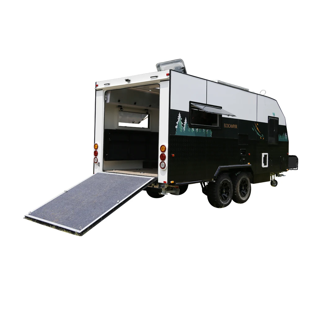 Ecocampor 19FT Off-road RV Caravan Toy Hauler Caravan