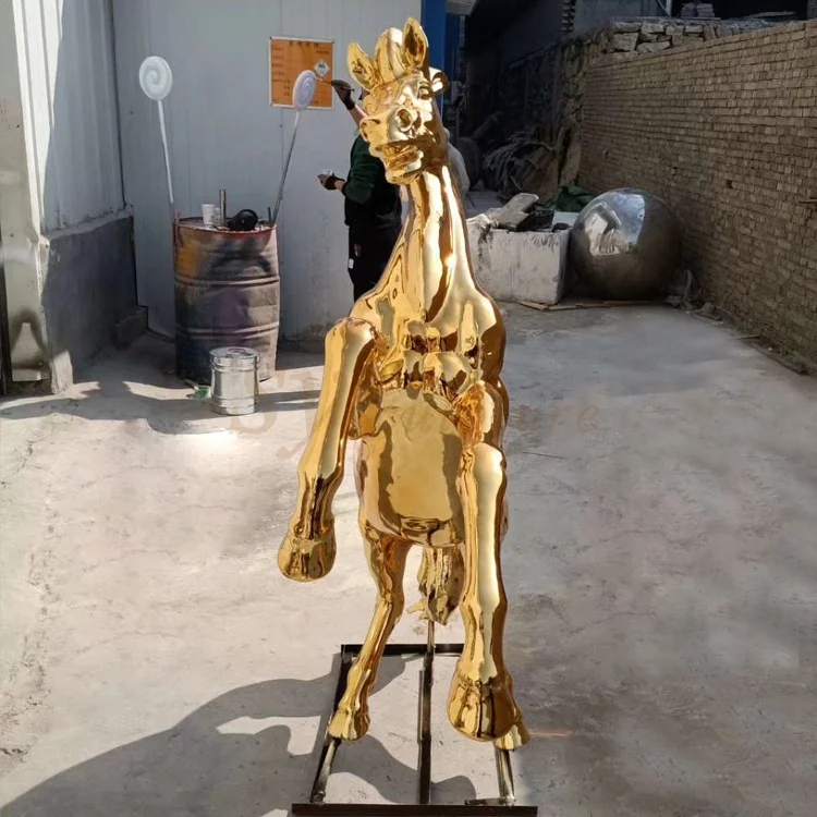 Fiberglass Horse Sculpture Fiberglass outdoor sculpture for Garden Sculpture Animals outdoors Fiberglass For sale