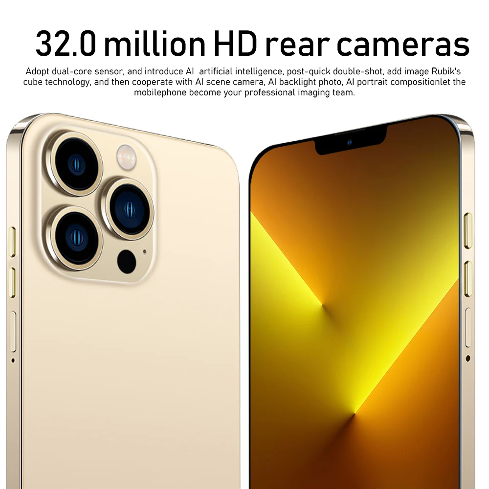 Смартфон разблокированный 2023 I13 PRO 16 ГБ + 512