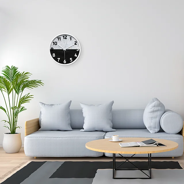 Горячие продажи новый продукт пластиковые круглые кварцевые Пользовательские настенные часы