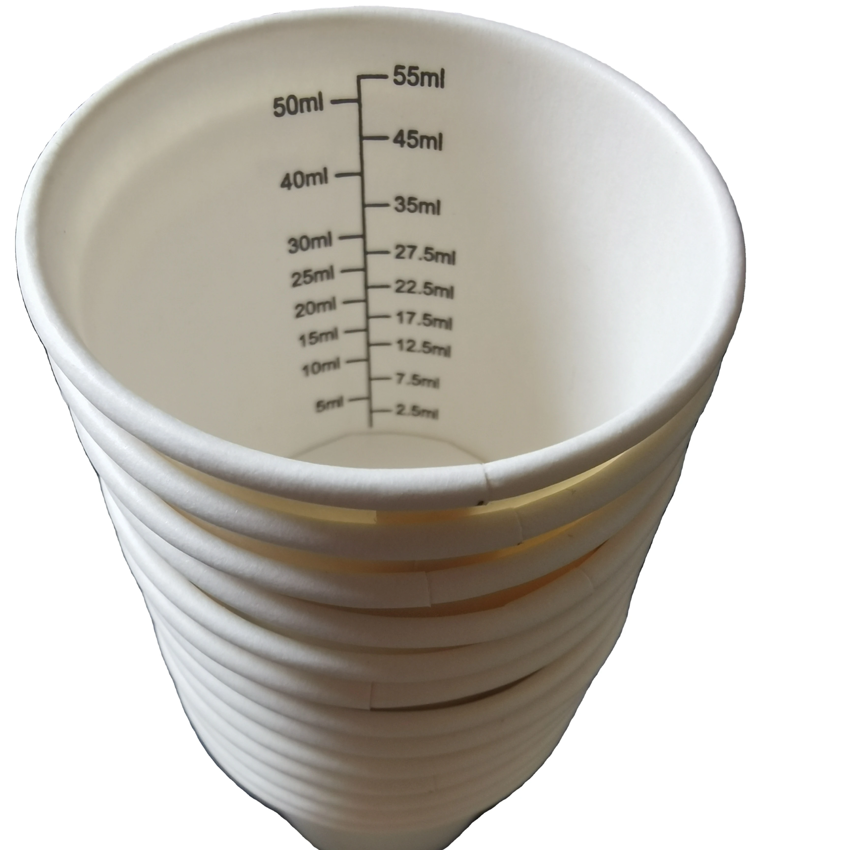 disposable paper medicine cups  60ml paper graduated medicine cup