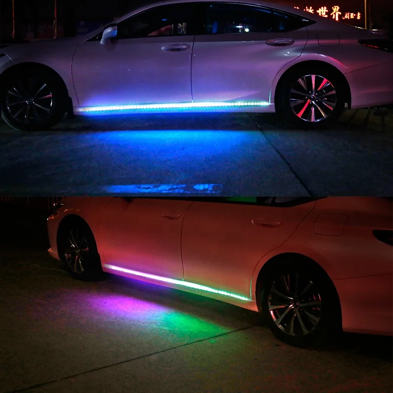 
APP Remote Control Car Side Door Streaming Ambient Lamp Color Decorating LED Light 