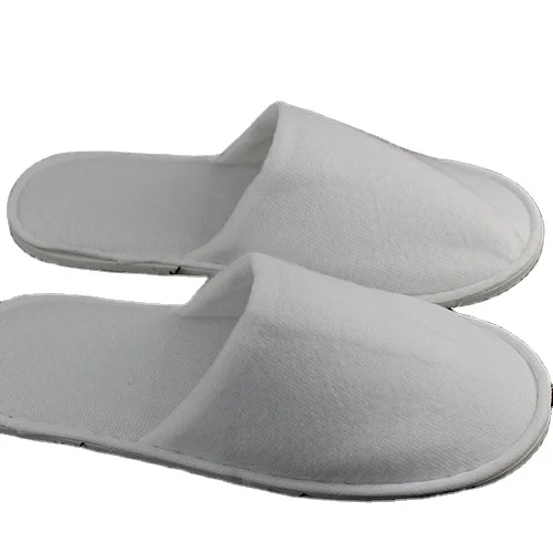 
Factory price high quality custom bedroom travel disposable terry women men washable hotel slippers shoes 