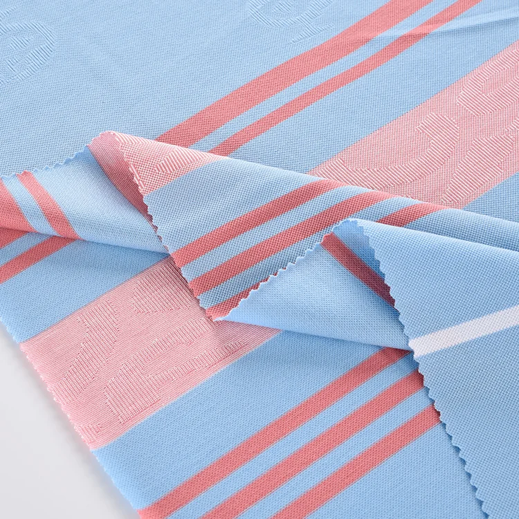 Oem Design Manufacturing Yarn Dyed Knit Fabric Manufacturer 95% Cotton 5% Spandex Polo Fabric