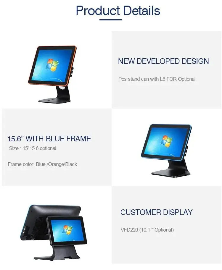 Factory wholesale new 15 inch pos cash register windows/android pos terminal store point of sale pos system for sale