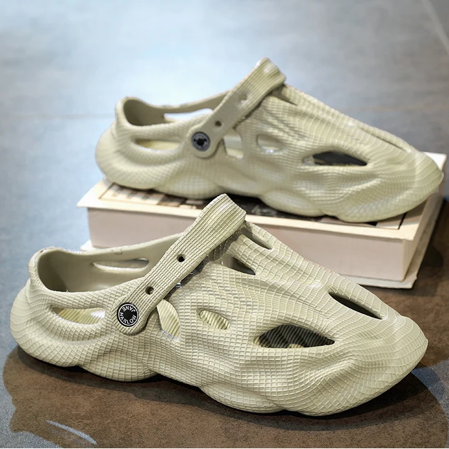 2024 Hedian wholesale High Quality New Fashion Designer Printed Casual Clogs Footwear Custom Wooden Clogs Shoes