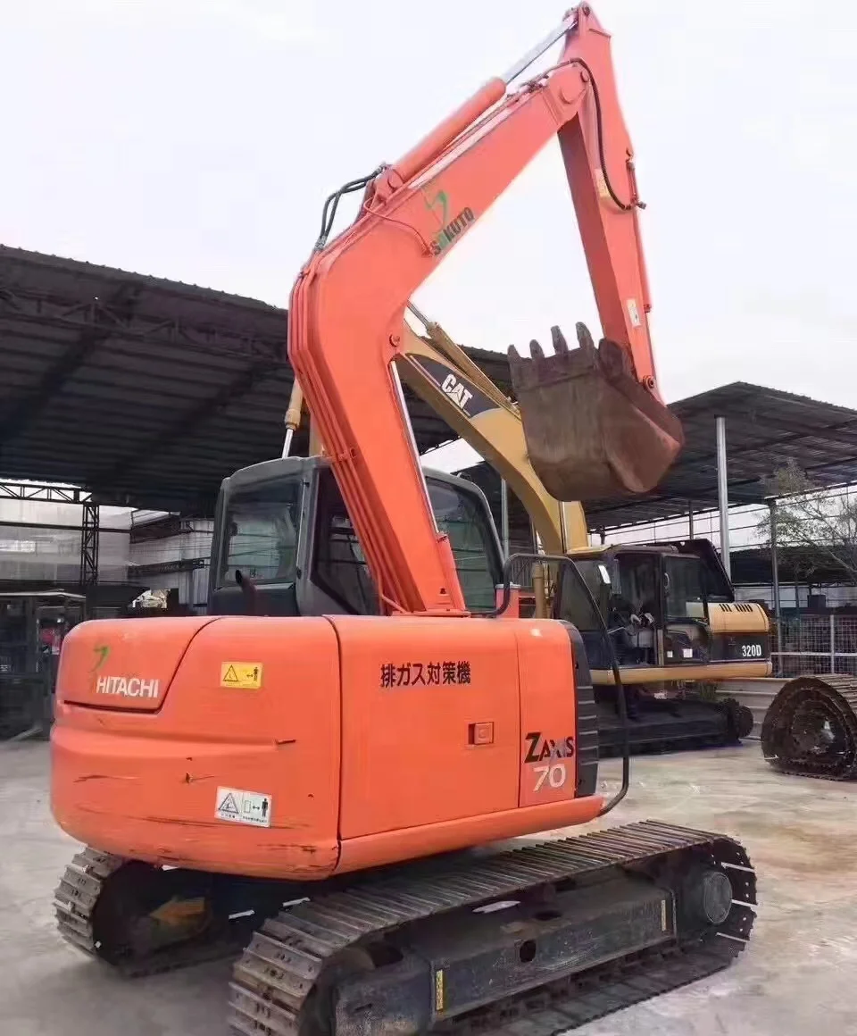 Экскаватор hitachi хорошего качества 7 тонн небольшой экскаватор Подержанный гидравлический гусеничный