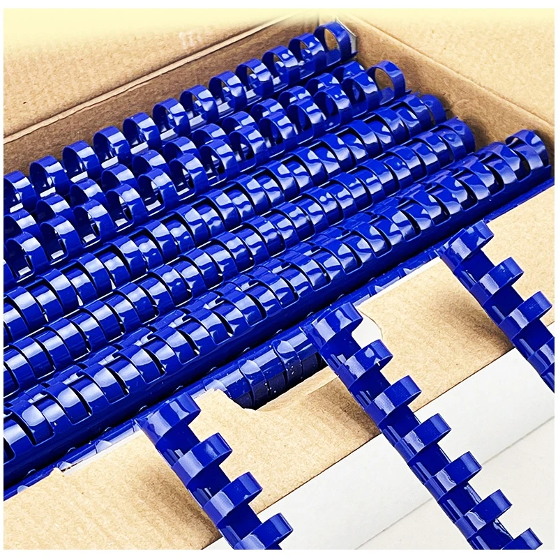 popular menu binding used comb pvc 6mm-51mm colorful spiral PVC plastic binding comb