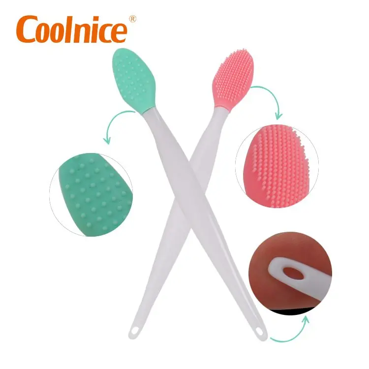 Soft Silicone Blackhead Scrub Remover Brush Exfoliating Lip Brush & Nose Cleaning Brush