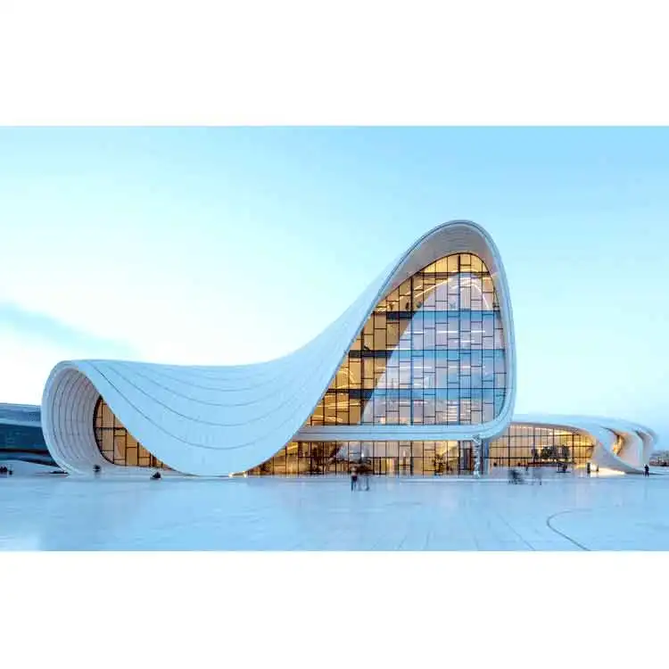 Prefab Space Frame Arch Roof Hall Steel Structure Shopping Mall Industrial Building