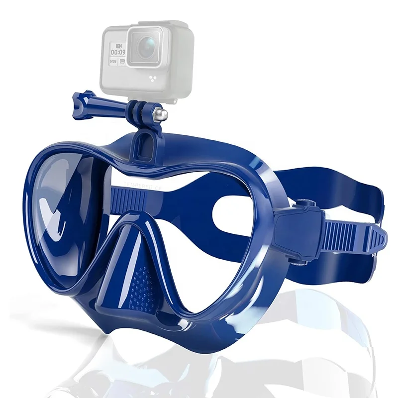 Industrial Commercial Frameless Deep Dive Swimming Snorkel Diving Mask Anti Fog Spray Free Half Face Adult Scuba Diving Mask