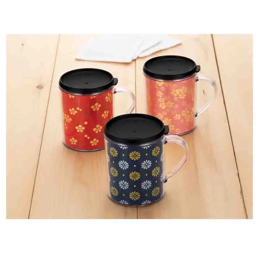 Traditional nishijin textile hand made buy retro mug with lid