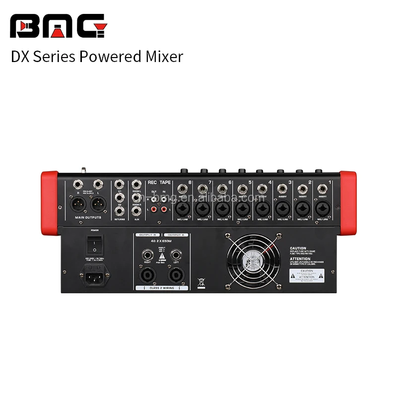 BMG professional powered mixing console Audio mixer with DSP USB Amplifier with New Blueteeth Function for Background