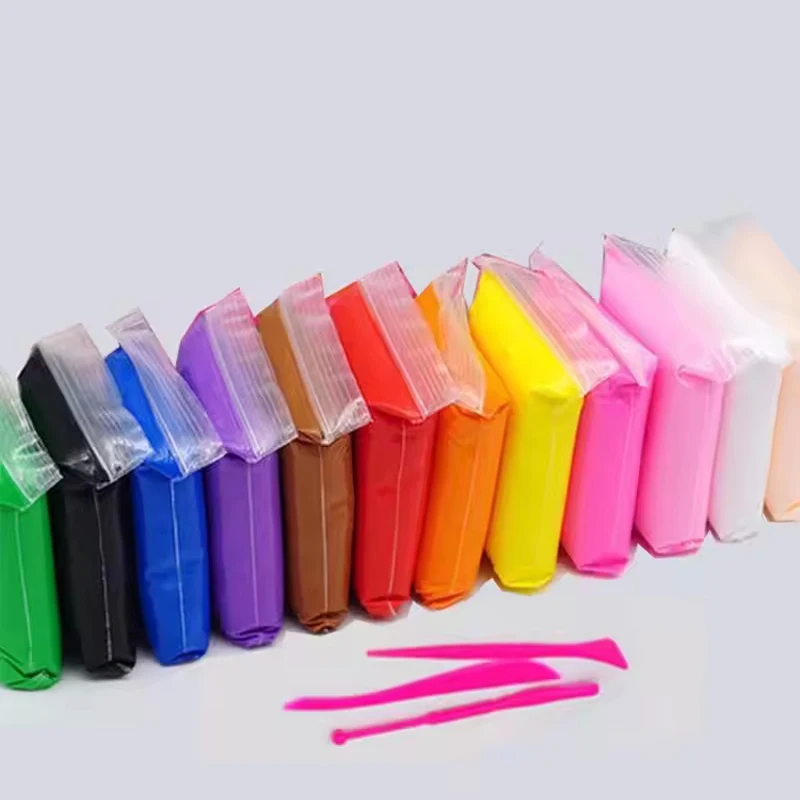 High Quality Ultralight Clay 12 Colours/Bag Soft Ultralight Clay Children Educational Toys Polymer Clay