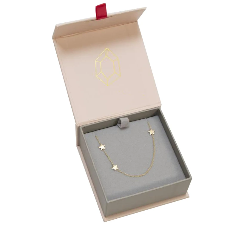 Luxury Custom Logo Double Ring Gift Box Packaging With Ribbon Small Magnetic Paper Packaging for Wedding Jewelry