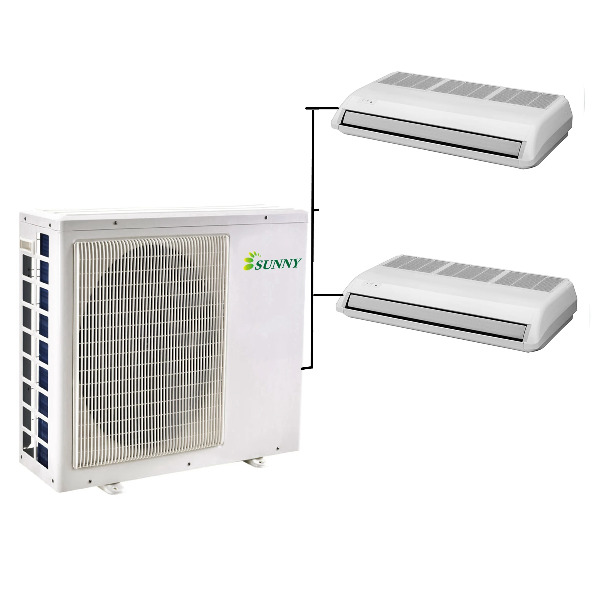  Производитель хорошего качества 36000btu multi split 100% Солнечная система кондиционирования воздуха один наружный с 3 комнатными