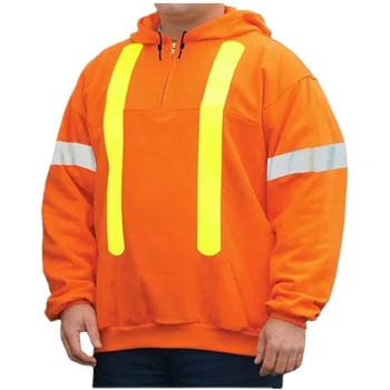 Cat 2.0 Arc Flash Suit Atpv Rating 8.7cal/cm2  Fireproof Hi Vis Clothing Orange Hoodie Sweatshirt Jacket