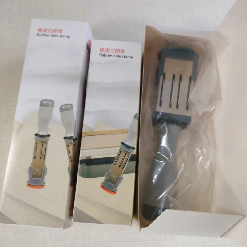 Round 42mm office and school use Chapter Date dater die-plate stamp