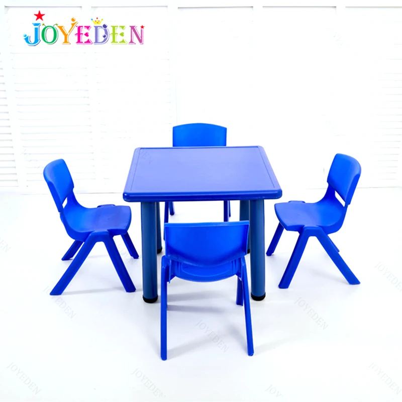 luxury kids furniture adjustable kid study table and 4 chair set school furniture used for children