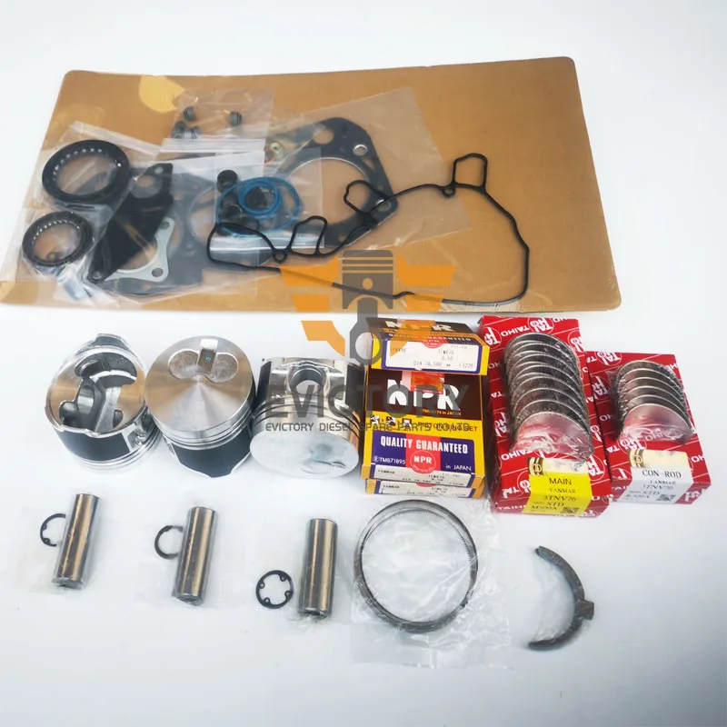 for Thermo King engine TK3.76 TK376 rebuild overhaul kit piston liner gasket bearing