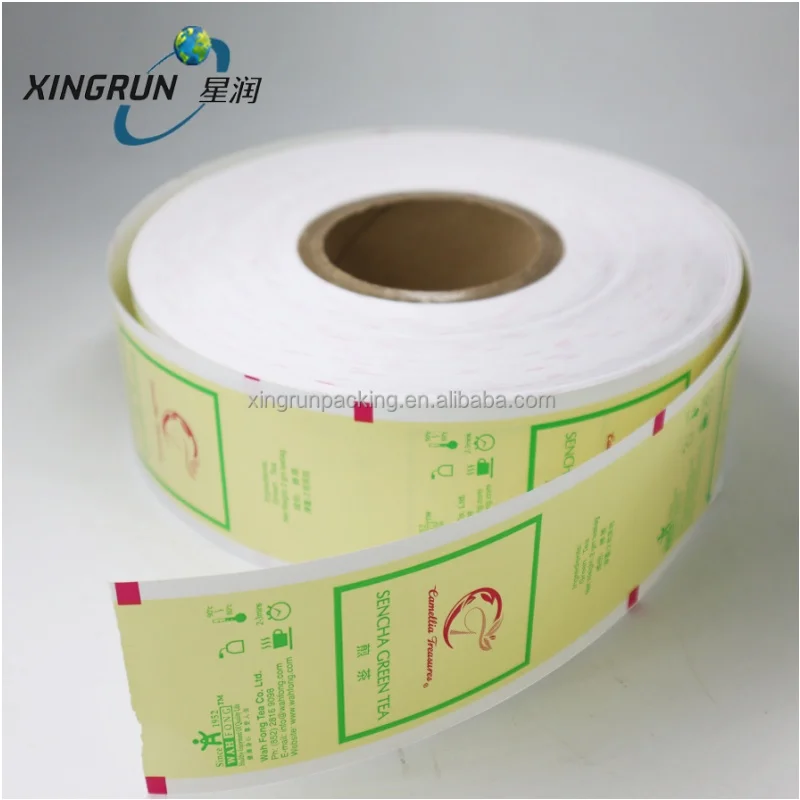 Custom Label Tag Pla Tea Filter Roll Food Grade Triangle Pla Mesh Non-woven Tea Bag Label Rolling Paper Corn Fiber